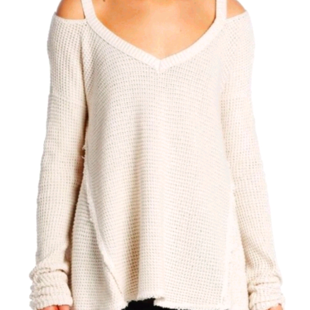 Free People cold shoulder sweater